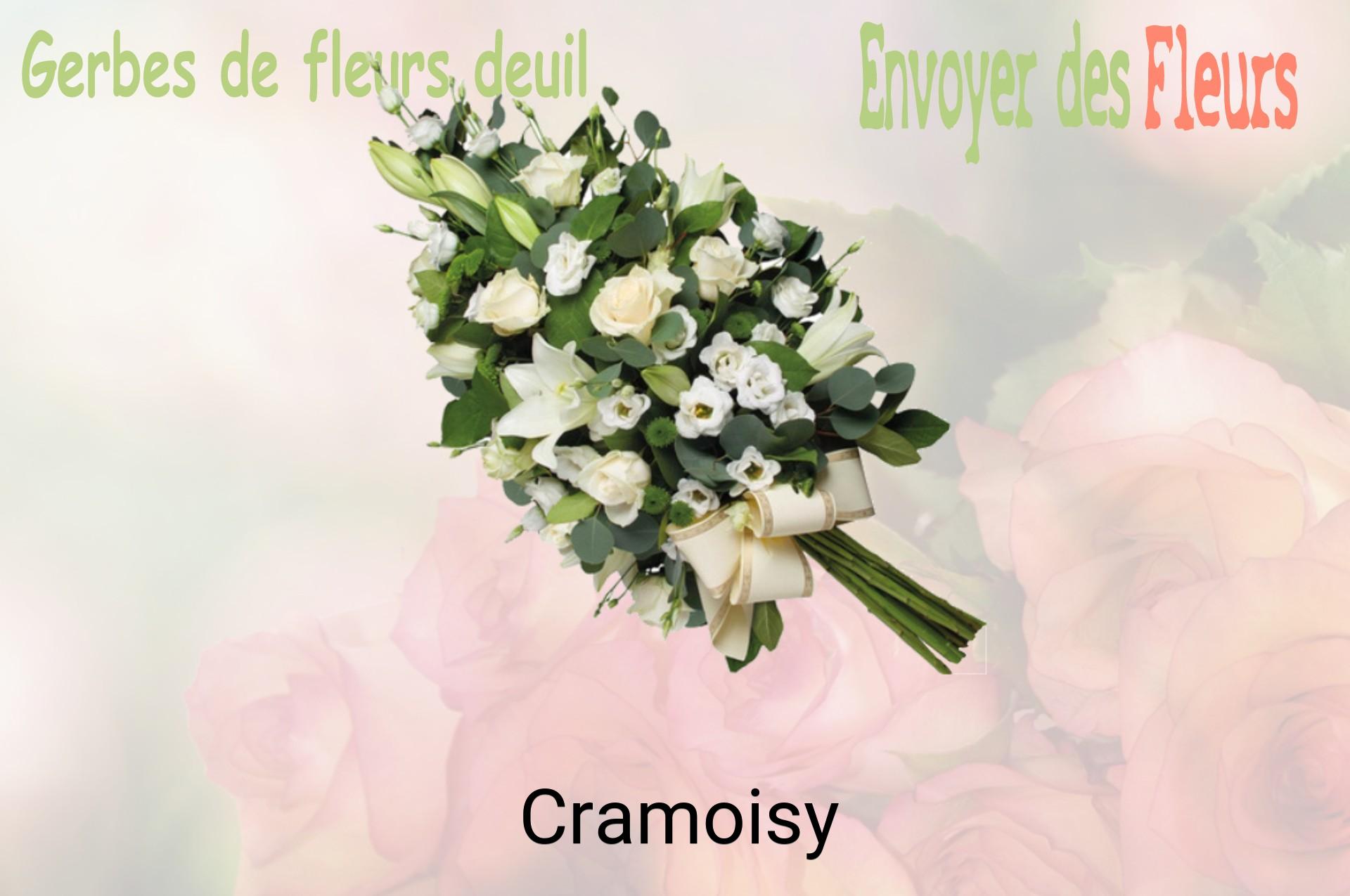 Gerbe de fleurs de deuil livrée à Cramoisy